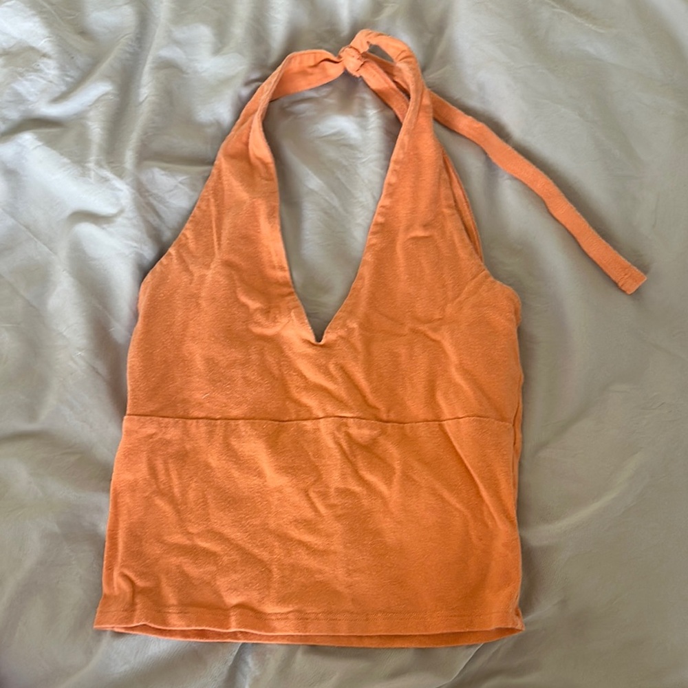 Hollister Orange Tie Front Camisole